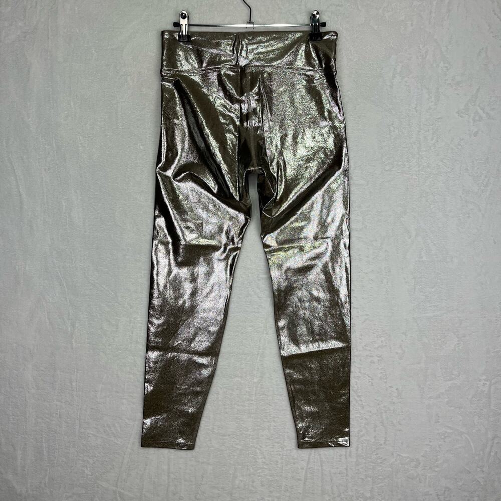 Heroine Sport Marvel Leggings Quartz Size Large Metallic Shine Silver Gold - Picture 4 of 16